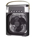 Portable Fan Air Conditioners USB Electric Fan Air Cooler LED Night Light Water Mist Fun 3 in 1 Air Humidifier for Home